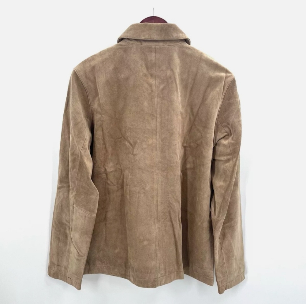 Gap Suede Leather Button Down Jacket - image 2
